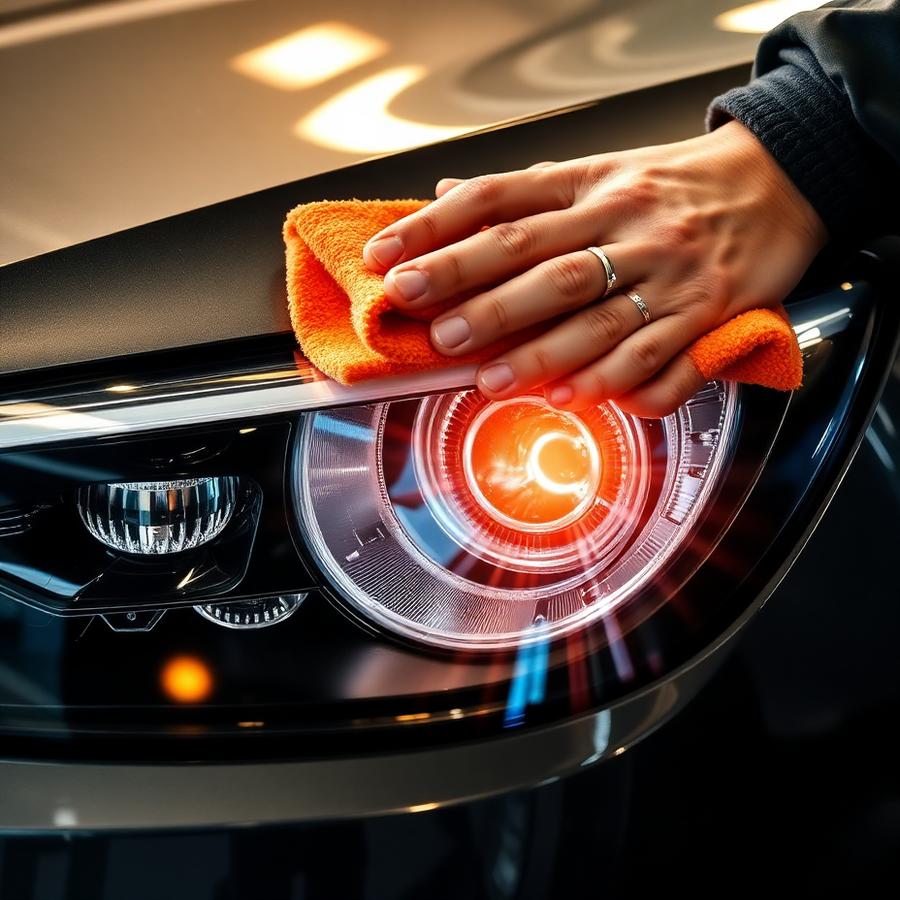 Headlight polishing detail
